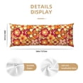 thumbnail image 2 of Pillowcase Long Strip 20x54in Does Not Contain Pillow Core Durable Invisible Zipper Close Easy To Install And Remove Retro Groovy Flowers Pattern (13), 2 of 8