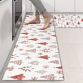 thumbnail image 2 of Kitchen Rugs Sets Of 2,Red Christmas Tree Pattern Anti Fatigue Kitchen Mat Rugs Non Slip Washable,Decorative Kitchen Floor Mats for Kitchen,Sink,Laundry,17"X47", 2 of 5