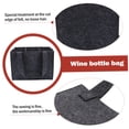 thumbnail image 3 of 6 Bottle Wine Carrier with Divider Felt Wine Storage Tote Bag, Portable Reusable Wine Travel Bag with Handle for Christmas Travel Camping Picnic Party ( Gray), 3 of 5