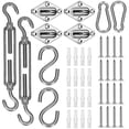 thumbnail image 1 of Shade Sail Hardware Kit Triangle Rectangle Heavy Duty Sun Shade Sail Installation Tool for Deck Garden Lawn Patio, 1 of 7