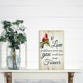 thumbnail image 3 of LifeSong Milestones "If Love Could Have" Cardinal with Poinsettia Tabletop Sign Christmas Holiday Decor, 3 of 7