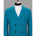 thumbnail image 3 of Elina fashion Men's Blazer Terry Rayon Jacket Formal Office Suit Coat, 3 of 7
