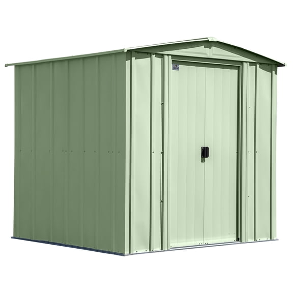 Classic Steel Storage Shed, 6X7, Sage Green