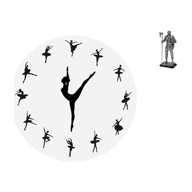 Reloj de pared,Reloj de pared con bailarina,reloj decorativo colgante.,Figura de escritorio,Estatua de caballero,arte,artesanía,coleccionable,escritorio,oficina,Figura decorativa,pieza de