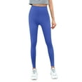 thumbnail image 4 of Gyexs Leggings with Pockets for Women High Waisted Yoga Pants Stretch Leggings Comfort Fitness Activewear, Blue, Size L, 4 of 9