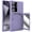 Light Purple, variant on Case For Samsung Galaxy S25/S25 Plus/S25 Ultra, Built-in Card Mirror Phone Cover Shockproof Simple Case