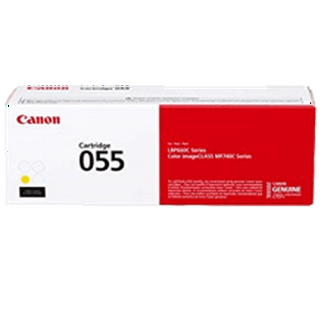 Canon 3013C001 (055) Cartouche de Toner Laser Jaune Sans Puce pour Canon ImageClass MF743cdw