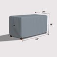 thumbnail image 2 of COVERS&ALL Patio Deck Box Cover - Heavy Duty 18 Oz Waterproof Outdoor Yard Cushion Storage Box Protection 100% Weather Resistant with Air Pockets and Drawstring. (63” W X 30”D x 28”H, Grey), 2 of 7