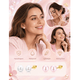 thumbnail image 7 of 12 Pairs Hypoallergenic Earrings for Women Surgical Steel Screw Back Earrings for Sensitive Ears Cute Heart CZ Flower Ball Tiny Flat Back Stud Earring,Sliver, 7 of 7