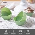 thumbnail image 2 of 24 PCS Reusable Silicone Baking Cups, Silicone Muffin Liners, Cupcake Liners Muffin Cups Moulds (Green), 2 of 7