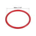 thumbnail image 2 of Uxcell 8cm Anillos de lanzamiento de carnaval de plástico, juego de favor de fiesta, paquete de 12 en rojo, 2 of 7