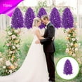 thumbnail image 3 of Storsr Artificial Lilac Flowers - 10 Pcs Ceiling Vines for Wedding, Home & Office Decoration - Realistic Plastic Floral Arrangements, 3 of 5