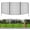 5 Pack - 33in(H) x 12ft(L), variant on 5 Panels Dog Fence for Yard, 33 in(H) X 12 ft(L) Decorative Garden Fencing Rustproof Metal Wire Panel
