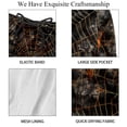 thumbnail image 4 of luoweisi Men's Beach Shorts Quick Dry Swim Trunks with Mesh Lining Halloween Spider Web L, 4 of 5