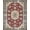 Dark Red Beige, Pattern 8, variant on Design&I 8'x10' Washable Area Rug Boho Throw Vintage Scroll Border Ru Door Felpudo Entryway Scatter for Dining Room, Large Office, Lounge, Snag-Free