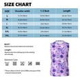 thumbnail image 6 of Fotbe Men's Violet Print Men's Sleeveless Muscle Tank Tops Casual T-Shirts for Gym Workout Beach-Medium, 6 of 8