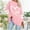 01 Pink, variant on Plus Size Womens Clothing Pullover Cute Heart Sweatshirts Long Sleeve Tops with Pockets