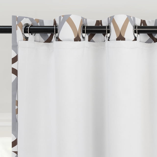 DriftAway Thermal Insulated Blackout Curtain Liner 2 Panels Each Liner Size 40 Inch by 80 Inch Rings Included