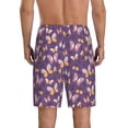 thumbnail image 4 of Lsque Butterflies And Floral Mens Sleep Pajama Shorts,Short Pajama Pants, Cotton Ultra-Soft Knit-Small, 4 of 9