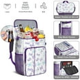 thumbnail image 5 of Butterfly and Flower Print Backpack Cooler – Leakproof Insulated Cooler Bag with Colorful Tropical Design, Ideal for Travel & Outdoor Events, 5 of 6