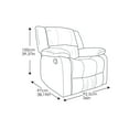 thumbnail image 2 of Relax-a-Lounger Warren Standard Manual Recliner, Brown Fabric, 2 of 5