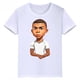 thumbnail image 3 of Camiseta de algodón blanca con estampado de Mbappé para niños, camisetas deportivas informales de verano de manga corta para niños y niñas, 3 of 4