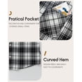 thumbnail image 5 of Balabala Boys' and Girls' Long Sleeve Flannel Shirt, Toddler & Kids Plaid Button Down, Soft Cotton Blend, Casual Fall Outerwear, 5 of 8