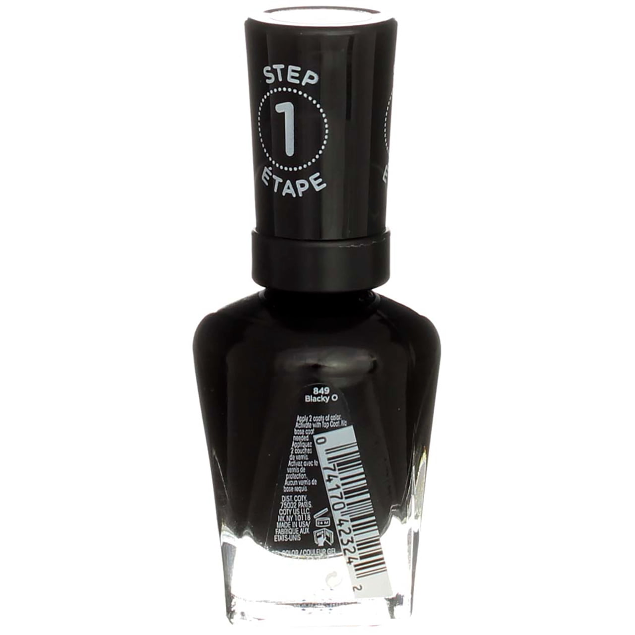 Sally Hansen Miracle Gel Nail Color, Blacky O 0.50 oz (Pack of 3)