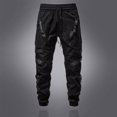 thumbnail image 6 of IROINNID SweatPants For Men Print Dark Style Pocket Drawstring Tunic Trousers Elastic Waist Pants, 6 of 9