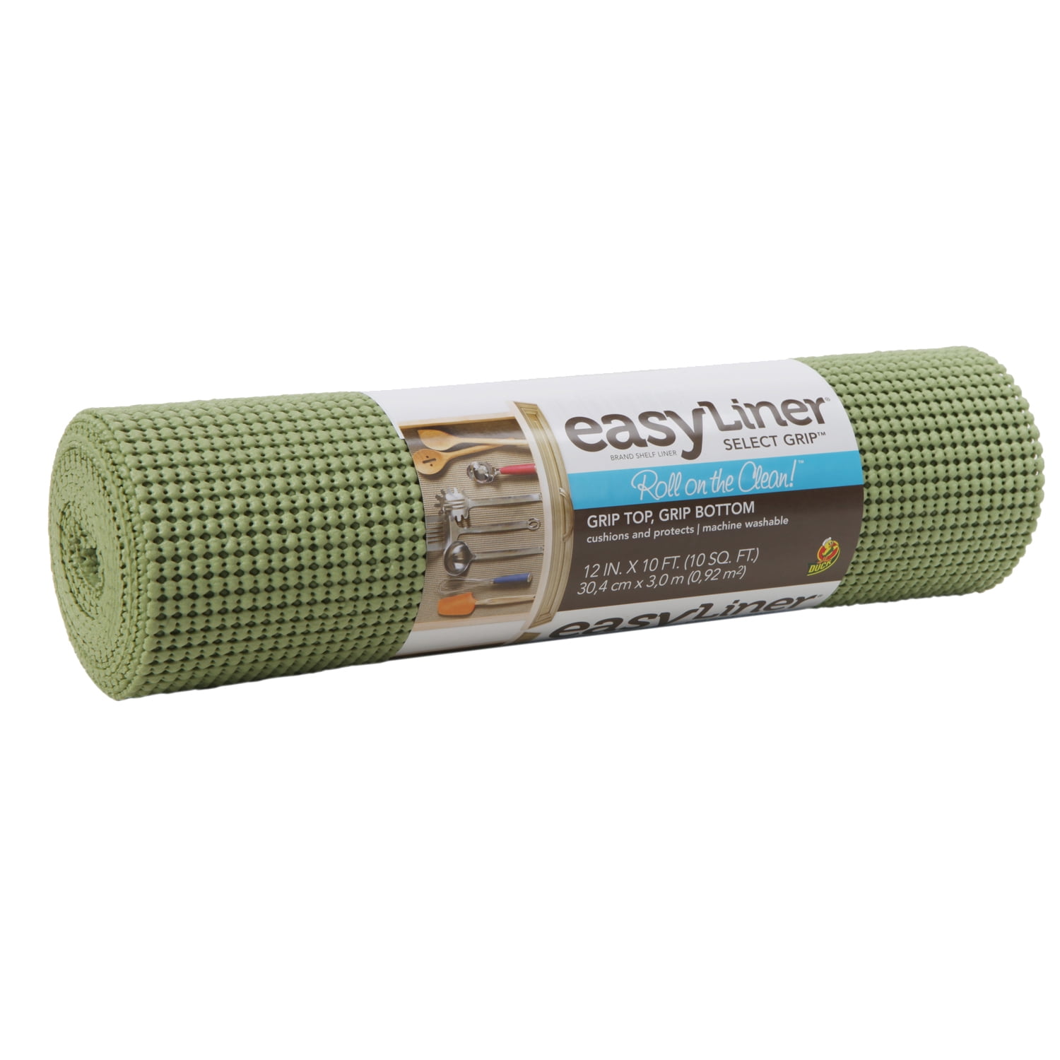 Duck 12" x 10' Select Shelf Liner, Lichen