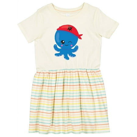

Inktastic Pirate Octopus Cute Octopus Little Octopus Girls Toddler Dress