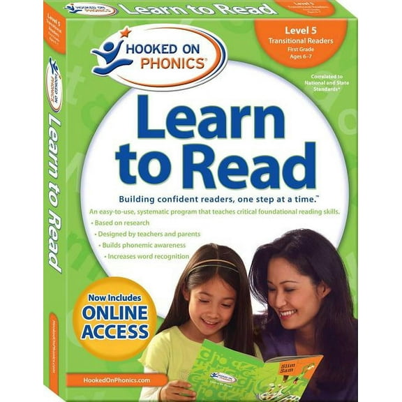 Learn to Read Hooked on Phonics Learn to Read - Level 5: Transitional Readers (First Grade Ages 6-7), Book 5, (Paperback)