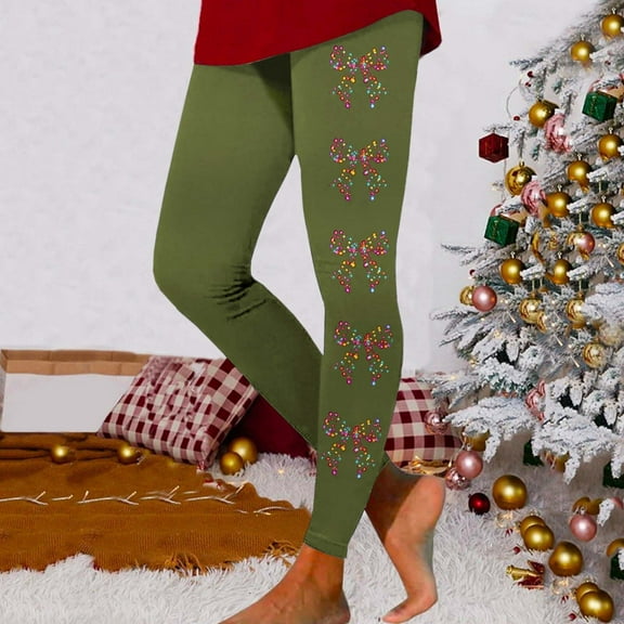 Women's Christmas Printed High Waist Tights Lifting Exercise Leggings Yoga Pants Teacher Outfits for Women Women's Yoga Shorts plus Size Womens plus Size Summer Tops for Leggings Footless Tights for