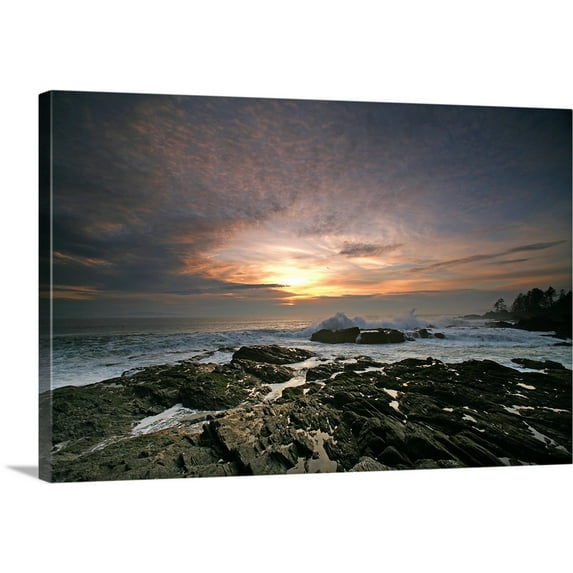 Great BIG Canvas | "Sunset Over Botany Bay, British Columbia, Canada" Canvas Wall Art - 30x20