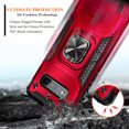 thumbnail image 4 of Nagebee Case for Samsung Galaxy S10 with Screen Protector (Soft Full Coverage), [Military-Grade] Full-Body Protective, Magnetic Car Mount Ring Holder, Heavy-Duty Durable Case (Red), 4 of 7