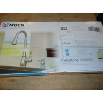 MOEN 87808SRS Fieldstone Single-Handle Pull-Down Sprayer Kitchen Faucet with Reflex and Power Clean in Spot Resist Stainless