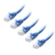 thumbnail image 1 of Cable Ethernet Matters Cat 6, 10 Gbps, 2 pies, azul, paquete de 5, 1 of 9