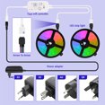 thumbnail image 2 of 5M 10M 20M Tuya WiFi Smart LED Strip Light DC 12V 5050 Ribbon Work with Alexa Voice Control RGB Tape Color Change Bedroom Decor, 2 of 5