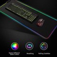 thumbnail image 2 of Injueey Alfombrilla de ratón RGB de alta para videojuegos Juegos de teclado y mouse para computadora 300*780*3mm, 2 of 6