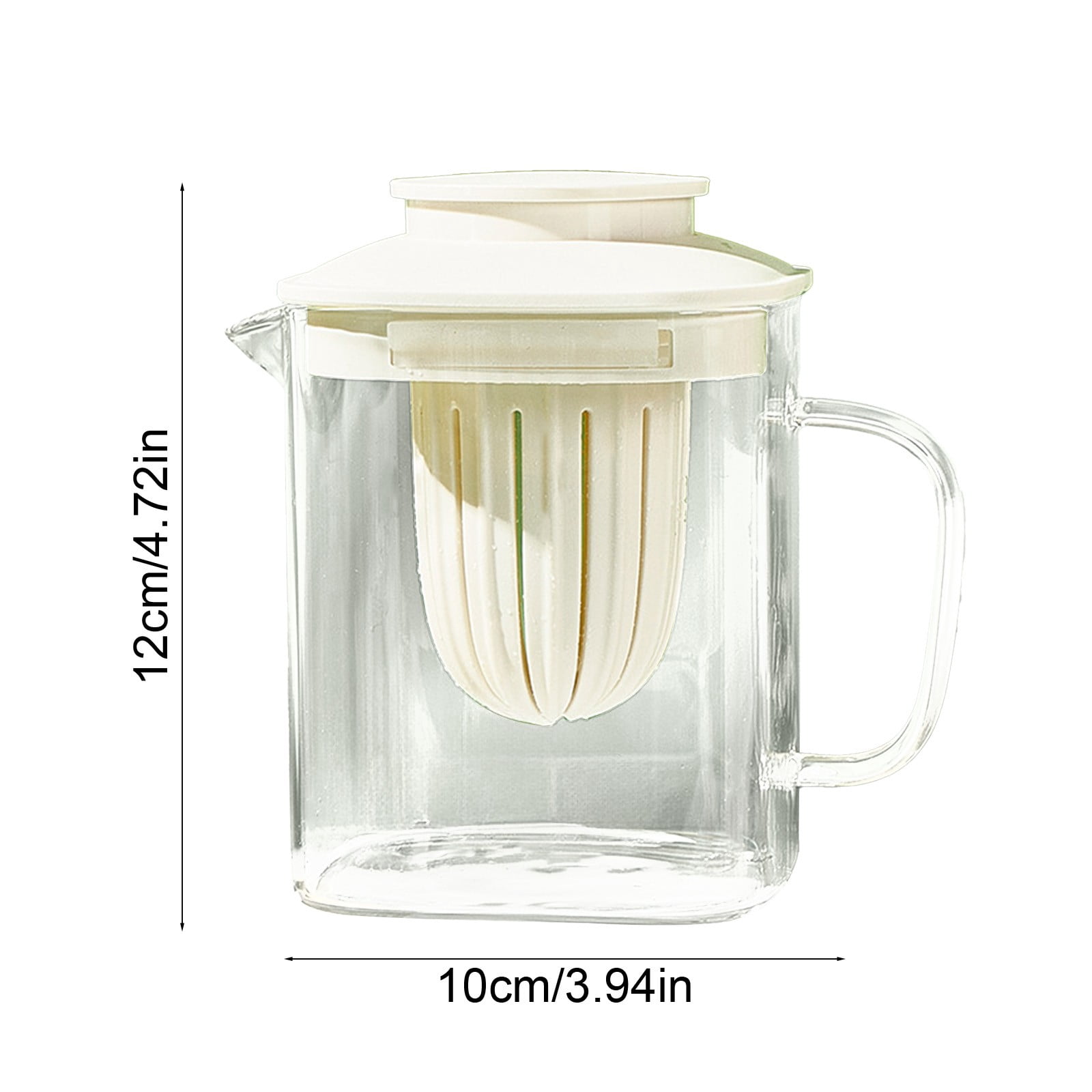 Qholemyo 28oz High Borosilicate Glass sports Water Bottle With staw Be Heated Equipped With A Detachable Filter Screen Pitcher For Juices And Cold Beverages