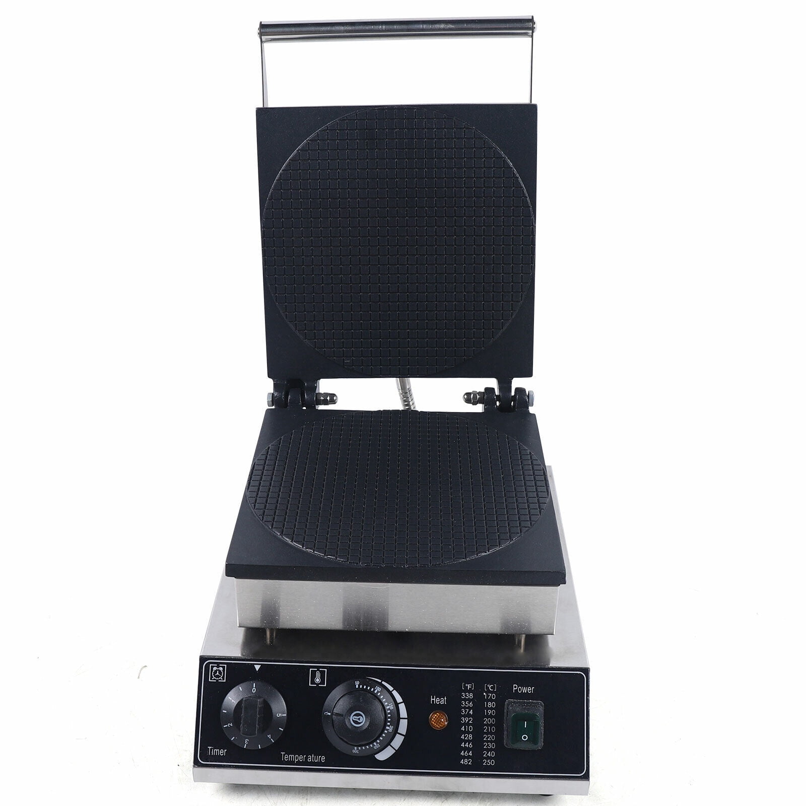 Commercial Nonstick Electric Waffle Maker, Stainless Steel