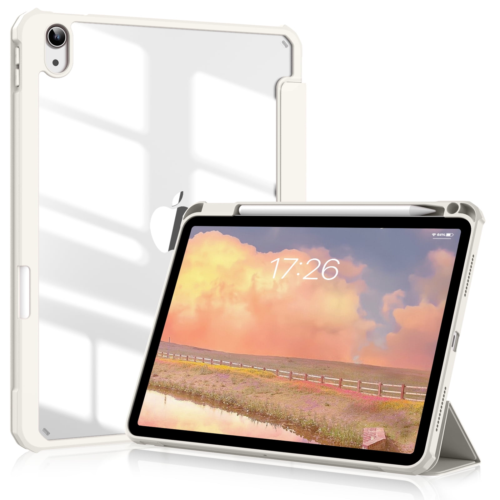 Apple ipad mini4 + ケース SuprJETech Apple iPad mini 4 Smart Case with Clear Back
