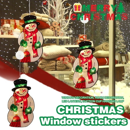 

Toyfunny Christmas Wall Window Glass Led Lamp Sucker Decoration Pendant