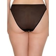 thumbnail image 2 of Smart & Sexy Women's Sheer Mesh Plunge Bralette and Matching 2 Pack High Leg Brief Panty Set, SA1518, 2 of 6