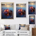 thumbnail image 4 of Designart "Sunset Shell Elegance III" Seashell Floater Framed Canvas Prints, 4 of 5