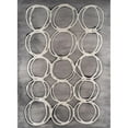 thumbnail image 3 of Willett, Michael 19x24 Black Modern Framed Museum Art Print Titled - Concentric Metallic in Pearl White, 3 of 5