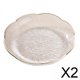 thumbnail image 1 of Tazón de frutas,Plato de frutas Platos de frutas de encimera Platos de frutas Lujo ligero,Platos para ensaladas Platos elegantes para postres,Platos redondos apilables para encimera con borde, 1 of 9