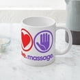 thumbnail image 5 of CafePress - Peace Love Massage - 20 Oz White Ceramic Mega Mug, 5 of 5