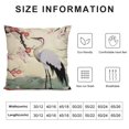 thumbnail image 6 of COMIO  Set of 2 Japanese Style Throw Pillow Covers, Cherry Blossoms Cushion Case for Home Living Room Decor,  Exotic Oriental Red-Crowned Cranes Decorative Throw Cushion Case,, 6 of 6