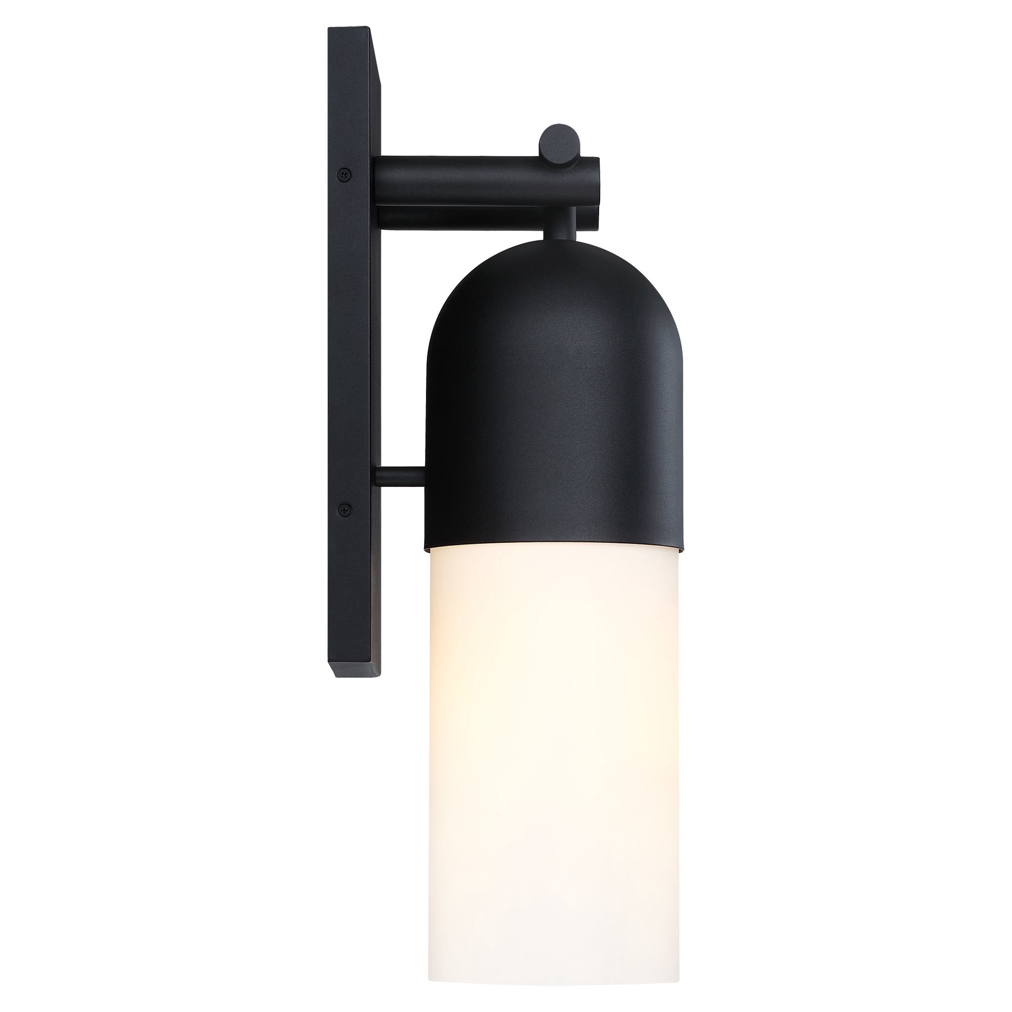 Ever Spring 22 in. 1-Light Black Outdoor Wall Sconce Light for Porches